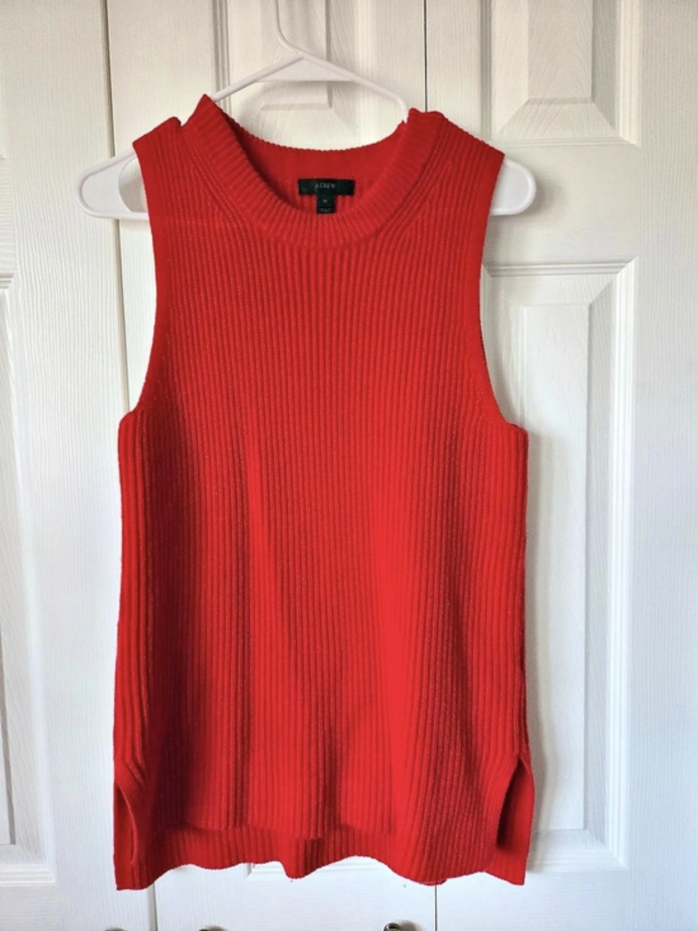 J.Crew Ribbed Sleeveless Sweater Size Medium Like New
